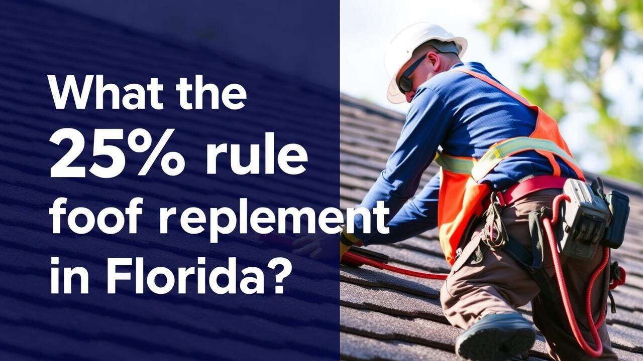 What is the 25% rule for roof replacement in Florida?