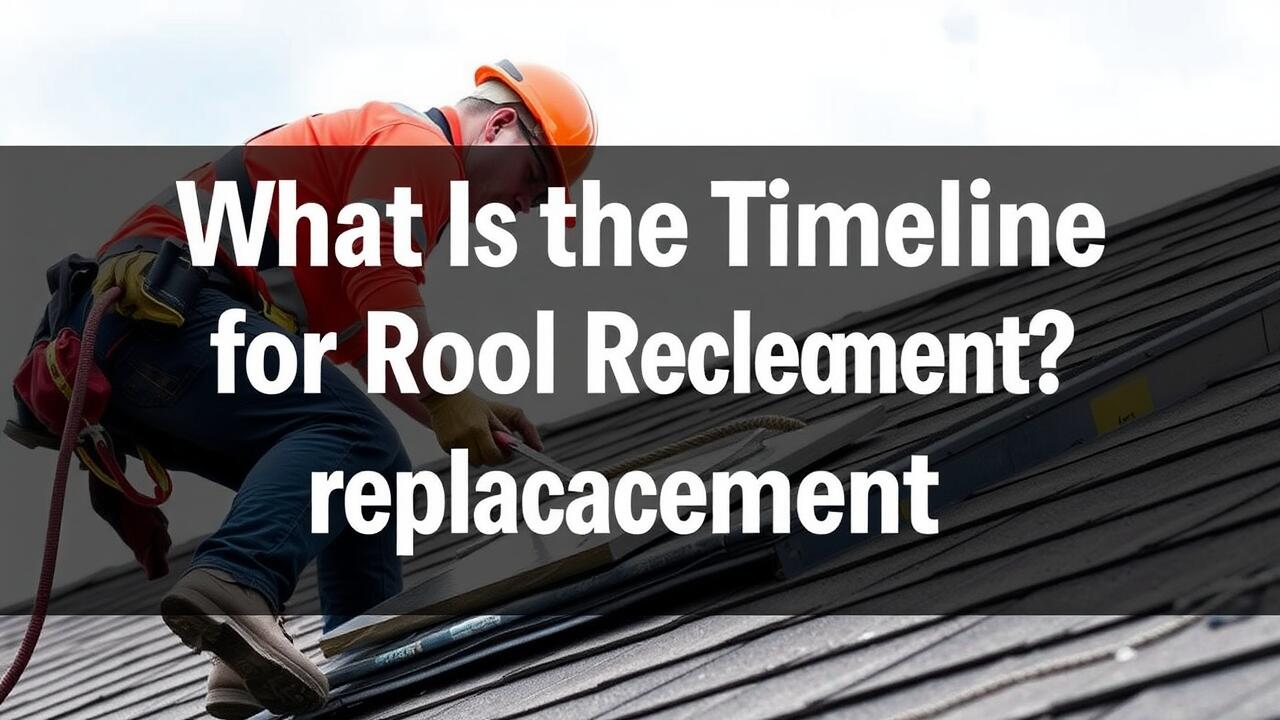 What is the timeline for roof replacement?